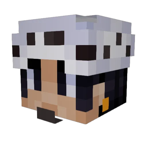 Caw827 Minecraft avatar head, 3D render