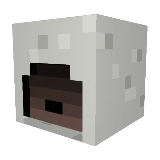 Cawood Minecraft avatar head, 3D render