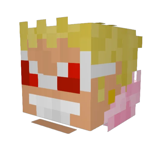 Cawson20 Minecraft avatar head, 3D render