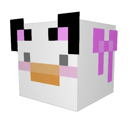 Cawzmos Minecraft avatar head, 3D render