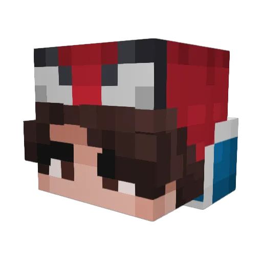 Cay14 Minecraft avatar head, 3D render