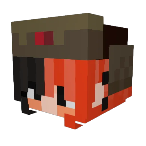 CayIsGay Minecraft avatar head, 3D render