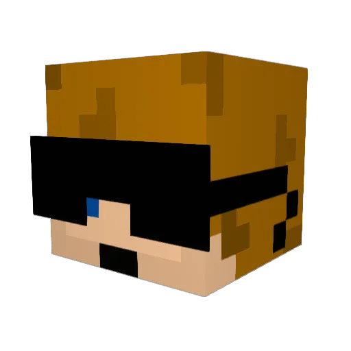 CaydenA02 Minecraft avatar head, 3D render