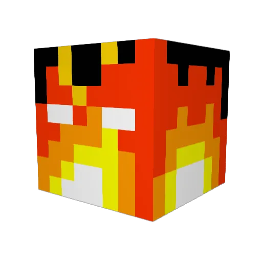 CaydenCarr Minecraft avatar head, 3D render