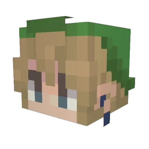 Caydenobvs Minecraft avatar head, 3D render