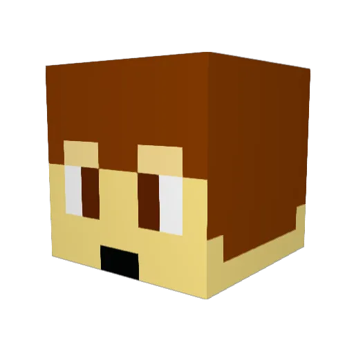 Caydenwhitcomb Minecraft avatar head, 3D render