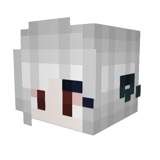 CayenneCaye Minecraft avatar head, 3D render