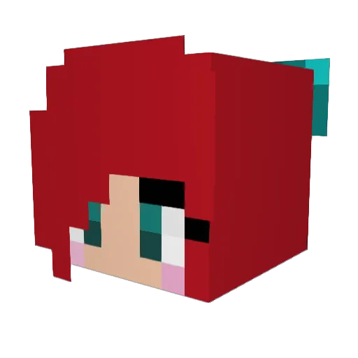 Caykel90210 Minecraft avatar head, 3D render