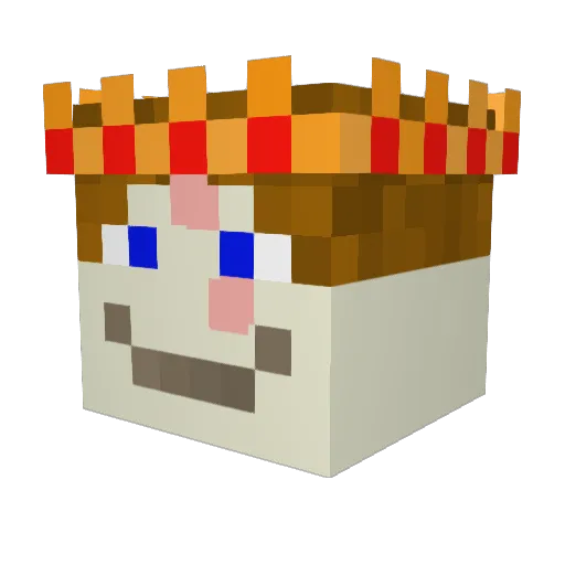 Caykoyski Minecraft avatar head, 3D render