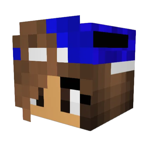 CayleighM Minecraft avatar head, 3D render