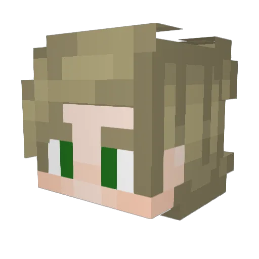 Caylon09 Minecraft avatar head, 3D render