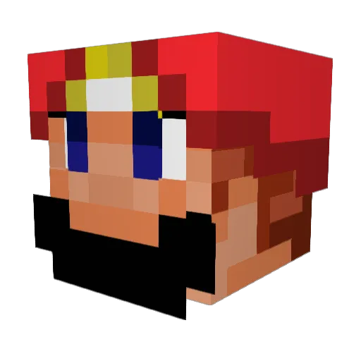 Caylond_ Minecraft avatar head, 3D render