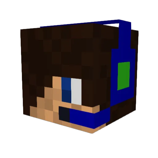 CaymanianNinja Minecraft avatar head, 3D render