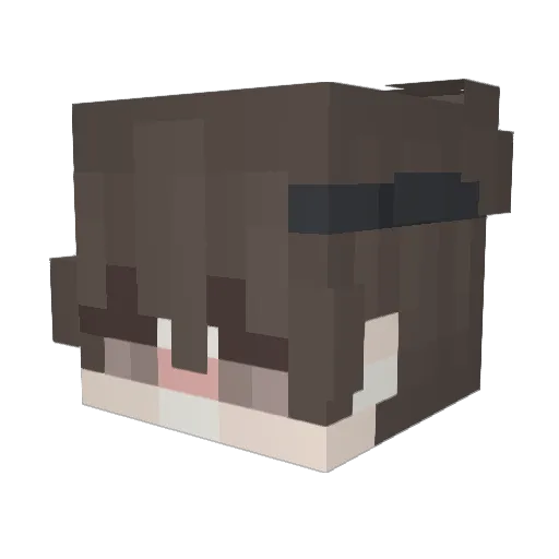 Cayo_1 Minecraft avatar head, 3D render