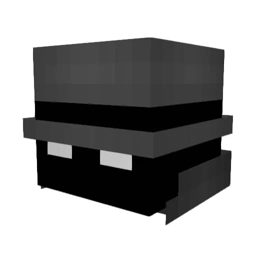 Cayohft Minecraft avatar head, 3D render