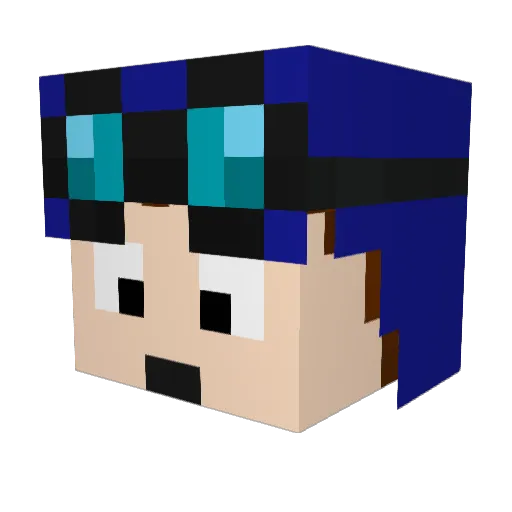 Cayson2018 Minecraft avatar head, 3D render