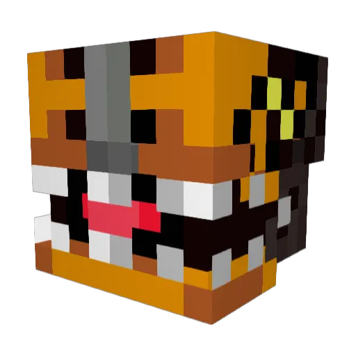 CazInc Minecraft avatar head, 3D render