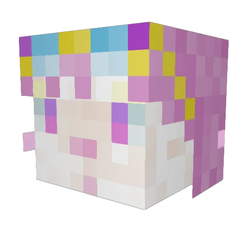 CazInternet Minecraft avatar head, 3D render