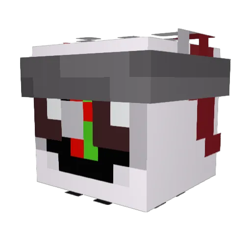 CazSush Minecraft avatar head, 3D render