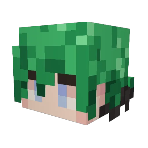 Cazandiego Minecraft avatar head, 3D render