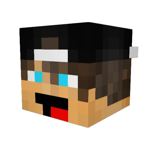 CazindroJNG Minecraft avatar head, 3D render