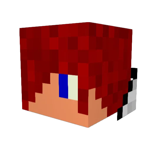 Cazinio12 Minecraft avatar head, 3D render
