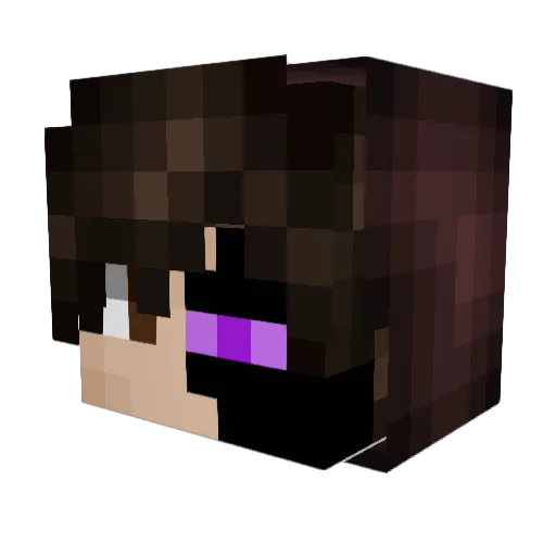 Cazon3 Minecraft avatar head, 3D render