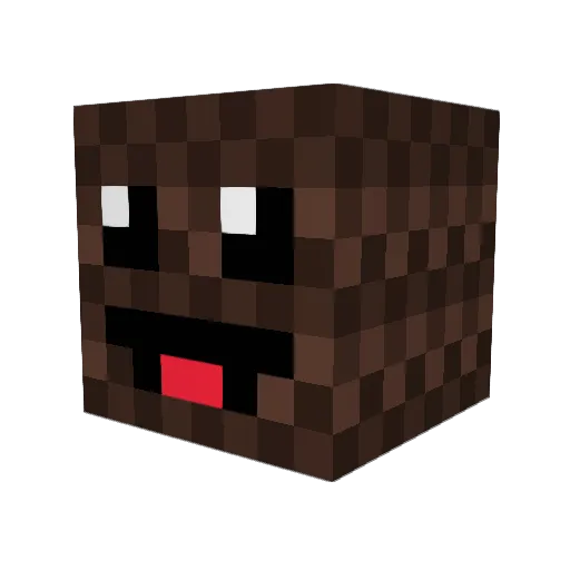 Cazzaa_ Minecraft avatar head, 3D render