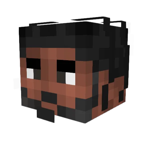 Cb4ndz Minecraft avatar head, 3D render