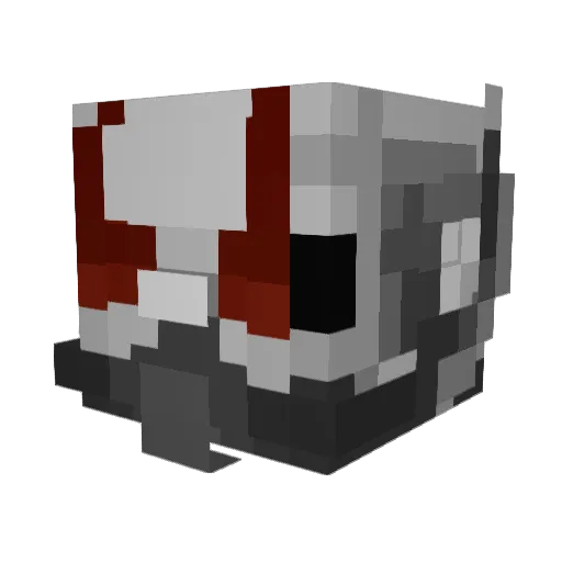 Cbassattack Minecraft avatar head, 3D render