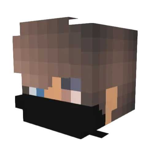 Cbastian00 Minecraft avatar head, 3D render