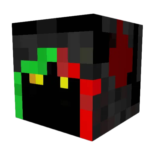 Cc164 Minecraft avatar head, 3D render