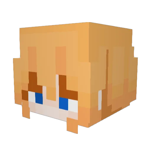CcNaer Minecraft avatar head, 3D render