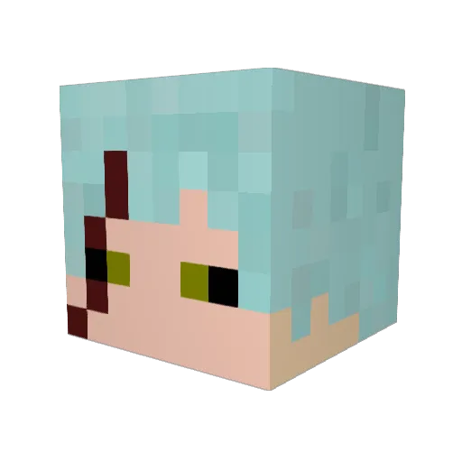 CcapacApu Minecraft avatar head, 3D render