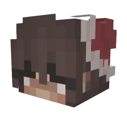 Ccbecky10 Minecraft avatar head, 3D render