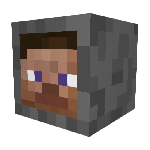 Ccheby Minecraft avatar head, 3D render