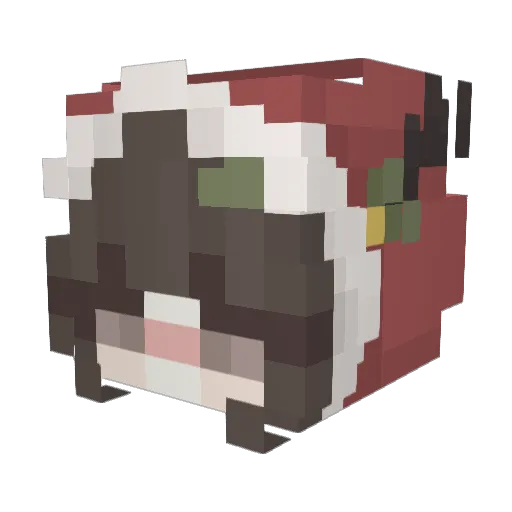 Ccheezzz Minecraft avatar head, 3D render