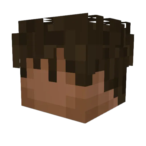 Ccmbat Minecraft avatar head, 3D render