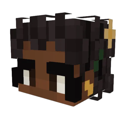 Ccwinner Minecraft avatar head, 3D render