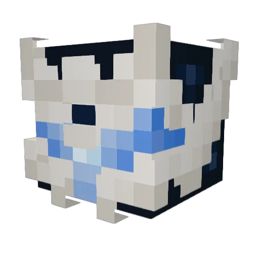 Ccyberknife Minecraft avatar head, 3D render