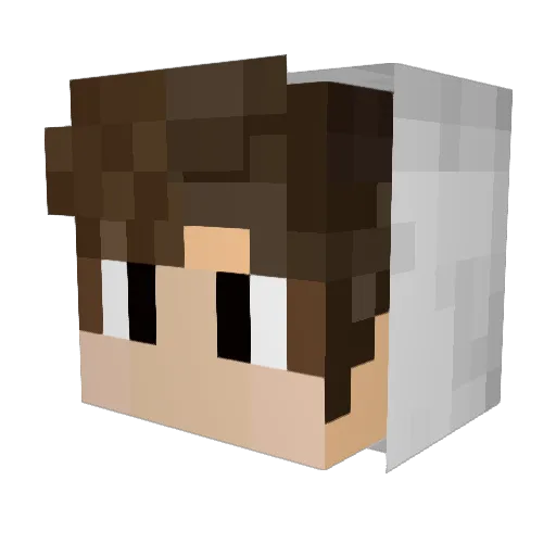 CdeDani Minecraft avatar head, 3D render