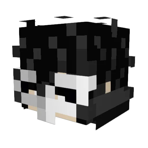 Cdera Minecraft avatar head, 3D render