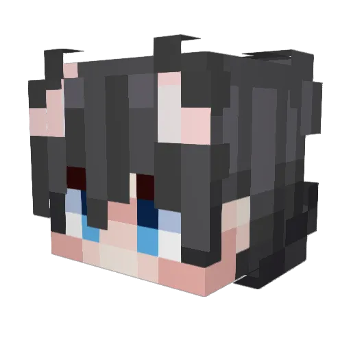 Cdit Minecraft avatar head, 3D render