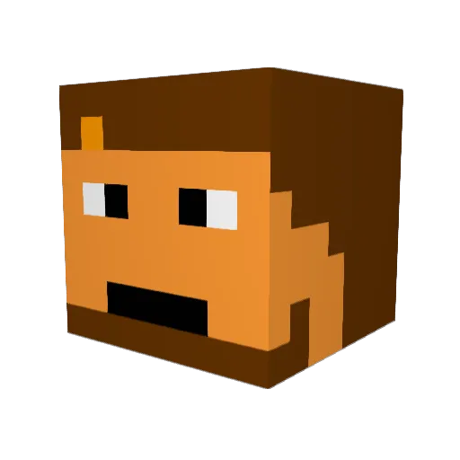 Cdog3497 Minecraft avatar head, 3D render