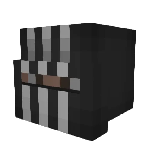 CdogAu Minecraft avatar head, 3D render