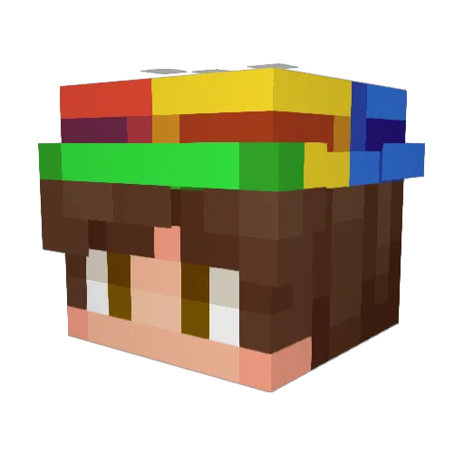 CdogThePro Minecraft avatar head, 3D render
