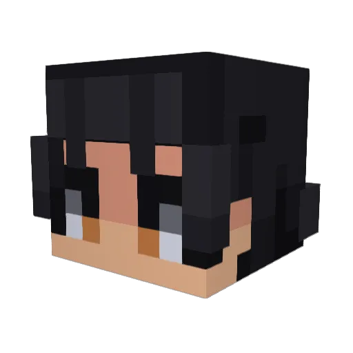 Ce0n Minecraft avatar head, 3D render