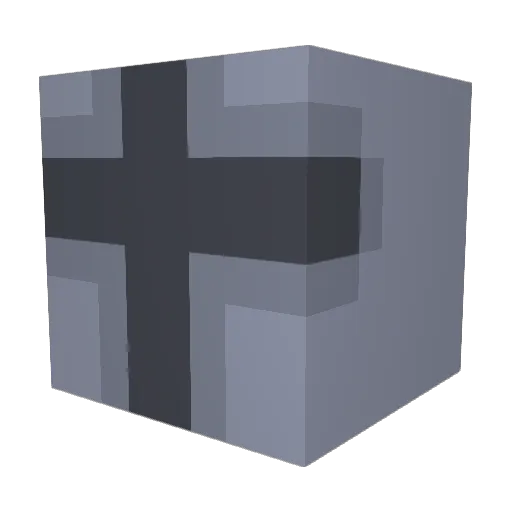 Ce1v Minecraft avatar head, 3D render