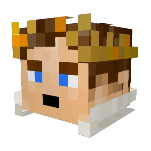 CeBailchor Minecraft avatar head, 3D render