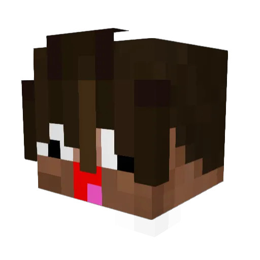 CeBonVieuxJu Minecraft avatar head, 3D render